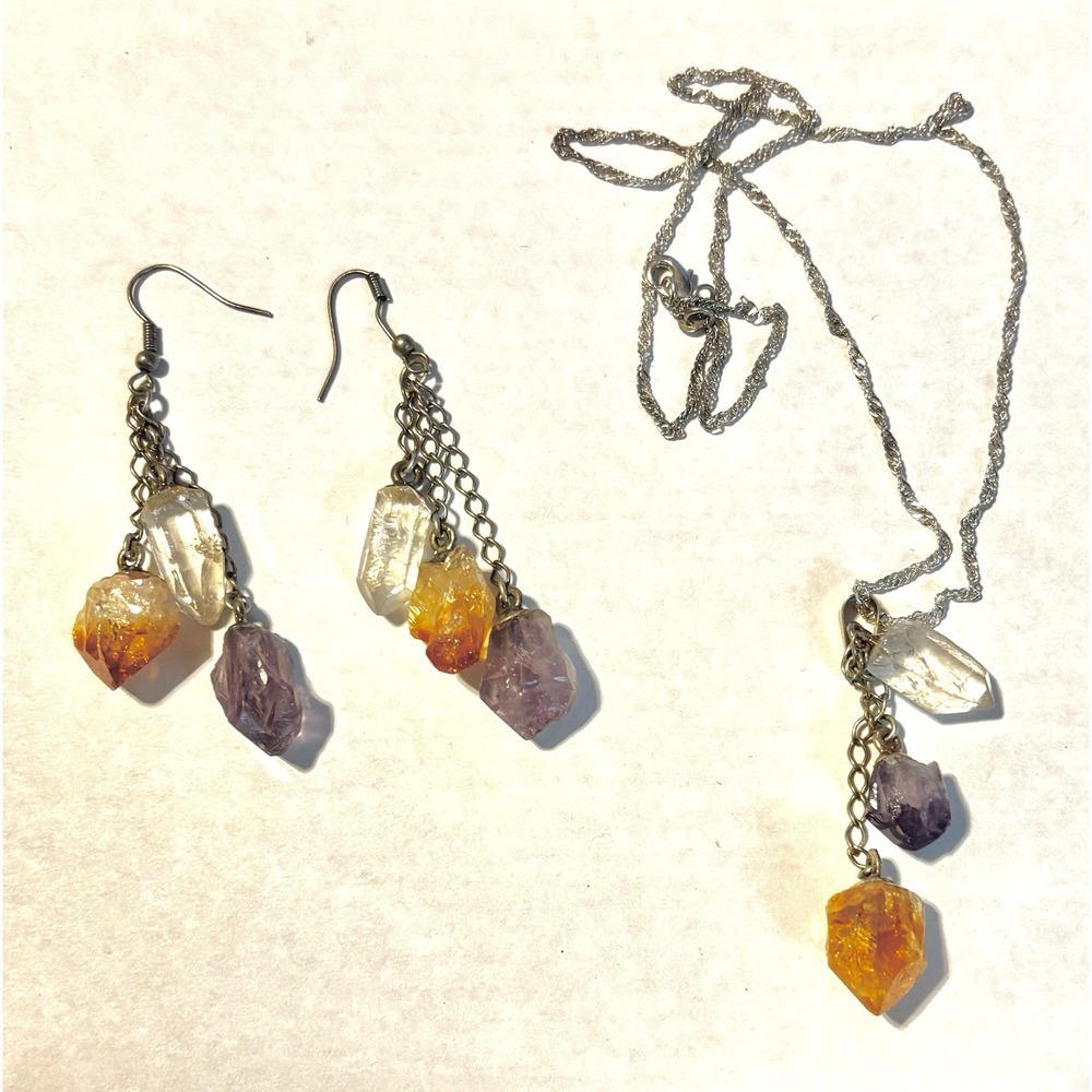 Set of  Earings and a Sterling silver‎ Necklace